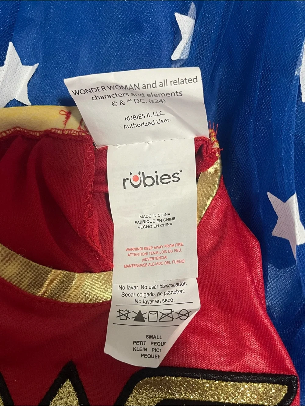 Rubie's Red and Blue Star Superhero Tutu Costume For Todflers